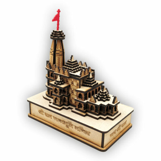 Ayodhya Ram Mandir made of wood miniature / mini