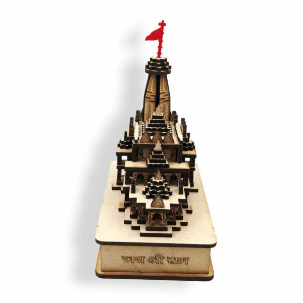 Ayodhya Ram Mandir made of wood miniature / mini